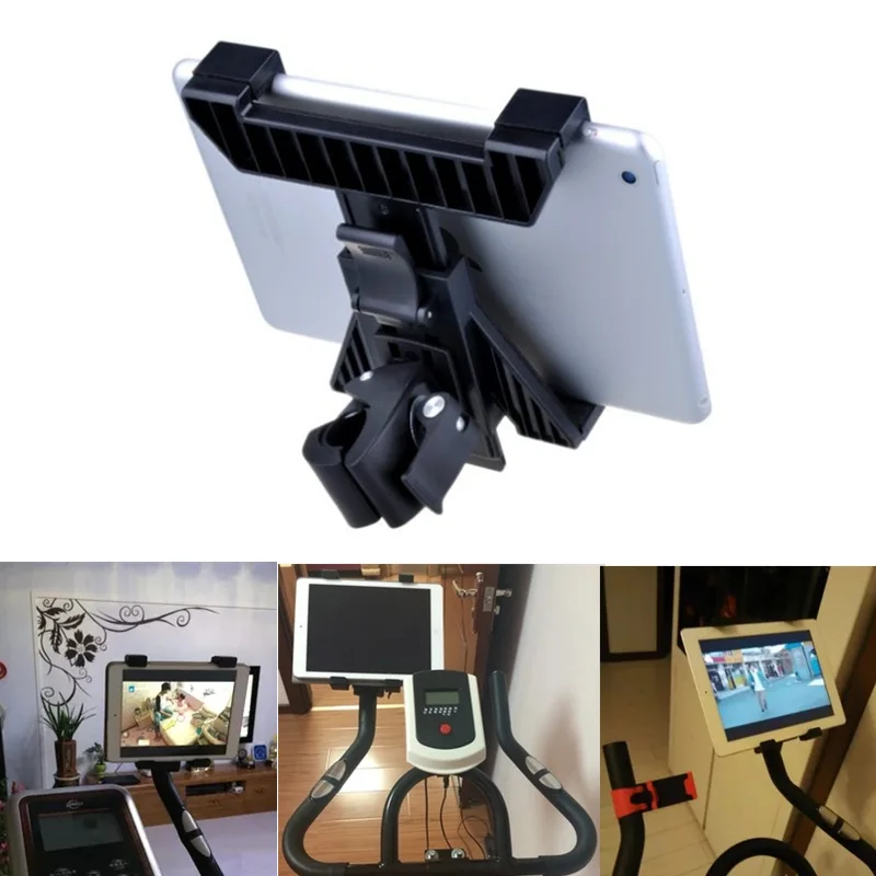 Treadmill Tablet Stand Bike Motorcycle Car Holder Hands Free Dynamic Cycling Tablets PC Bracket for iPad 7-10 inch