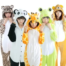 22 Estilos Todo en Uno Pijama De Franela Anime Cosplay de la Historieta ropa de Noche Caliente Con Capucha Mujeres Homewear Pijamas Animal Lindo