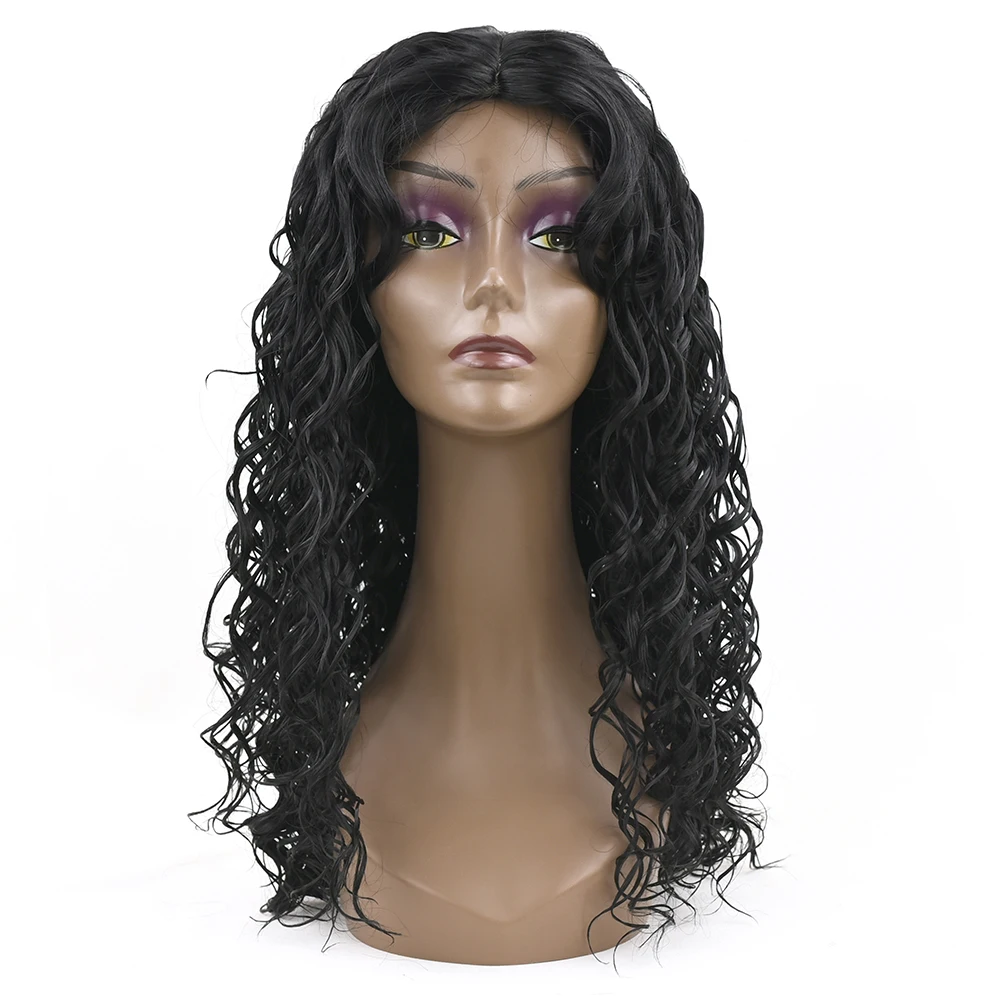 Soowee длинные глубокие волны прическа синтетические волосы черные парики вечерние волосы косплей парики для черных женщин шиньон аксессуары