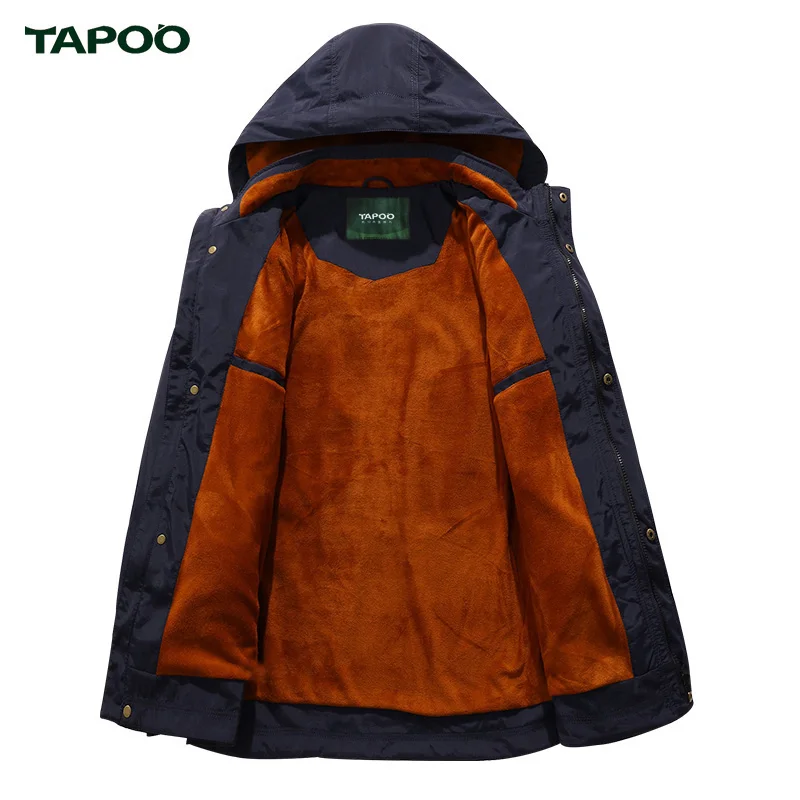 TAPOO для мужчин's куртки 2017 демисезонный Стенд воротник Windpoof непромокаемые