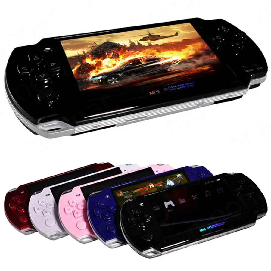 MP5 портативная консоль psv игровая машина playstation Vita игровой хост 4,3 дюймовый экран 8 Гб многоязычная версия - Цвет: Black