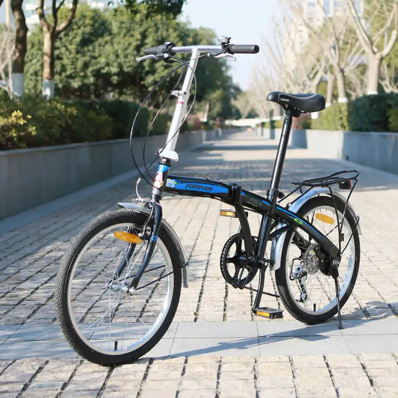 Best High carbon steel Folding Bicycle  Adult Men and Women Ultra-light Portable 20-inch Variable Speed Small Wheel B 6