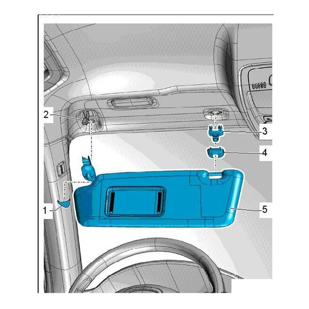 1 шт./2 шт. Серый Черный Бежевый внутренняя солнца крепеж для щитка клип кронштейн для Audi A1 A3 A4 A5 Q3 Q5 2013 2014 2015 8E0857562A 8E0857562