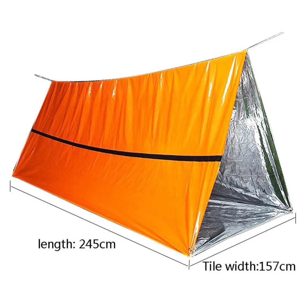 Трубчатая палатка для аварийного выживания, укрытие для выживания, для использования в качестве спасательной палатки, аварийное укрытие 8 м, веревка для кемпинга, походов, продукт& xs