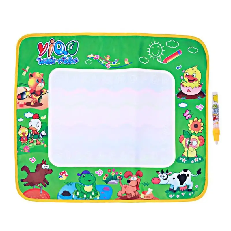 

Magic Water Drawing Canvas Blanket Baby Drawing Toys Children Painting Doodle Mat with Magic Pen Kids Coloring Graffiti Cloth