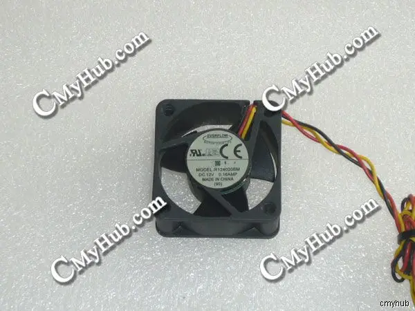 Подлинный для EVERFLOW R124020BM DC12V 0.16A 3 контактный проводной 2. 0 40x40x20 мм охлаждающий
