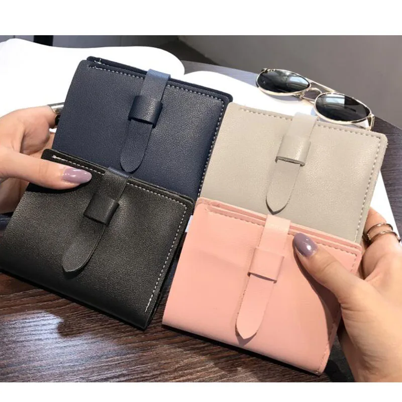 Chuwanglin Women Leather Wallet Vintage Luxury Cash Purse Girl Small Black Clutch coin purses ...