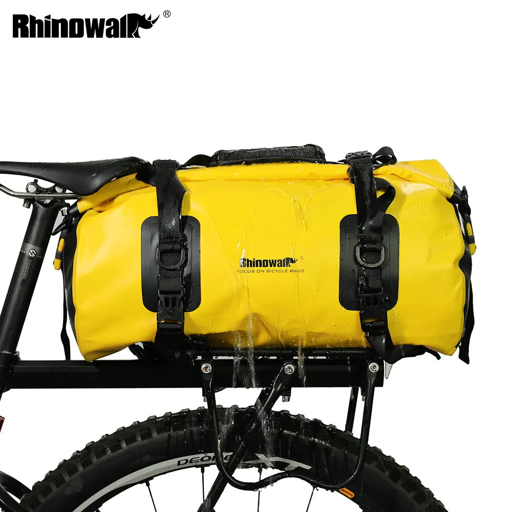 Best Rhinowalk Bicycle Saddle Bag Full Waterproof Travel Handbag Casual Cycling Bike Luggage Carrier Bag Shoulder Crossbody Bag 20L 0