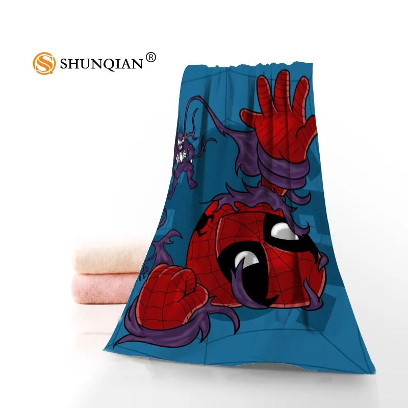 Полотенце Человек-паук s банные полотенца из микрофибры Путешествия, пляж, полотенце для лица на заказ креативное полотенце Размер 35 X75cm и 70X140 cm A8.8 - Цвет: 18