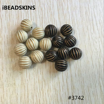 

(choose color) 16.5mm 200pcs/lot Acrylic Round striped shape antique style Beads for Jewelry DIY #3742 (Design as shown)