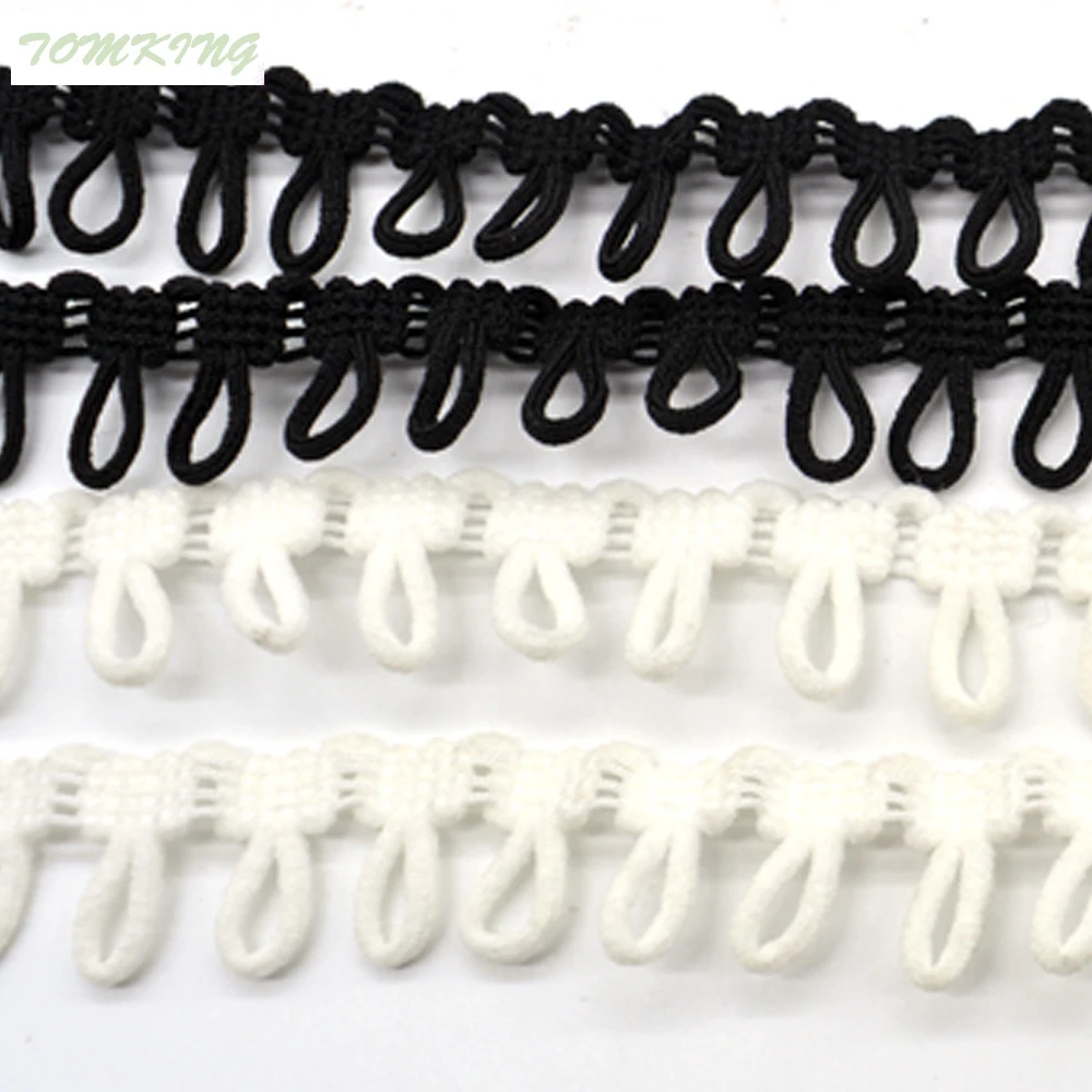 2 мм Черный Белый петлице эластичные ленты Группа лента для Мех животных воротник пальто одежды швейная фурнитура DIY