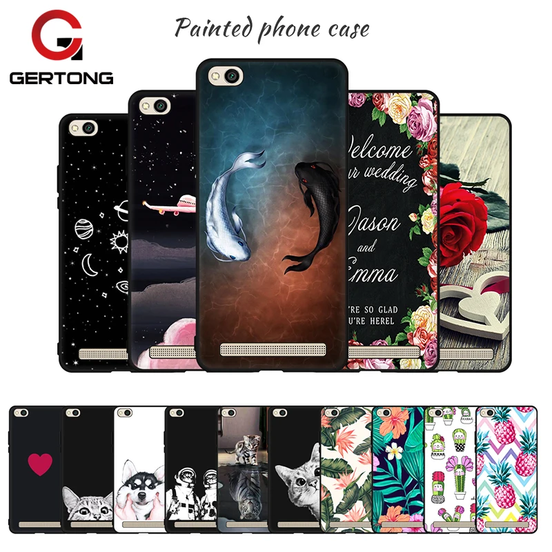 

Black Matte Pattern TPU Case For Xiaomi Redmi Note 5 5A 5Plus 6 Pro 6A Cover For Xiaomi Redmi Note 4 4X Pro 4A Lovely Shell