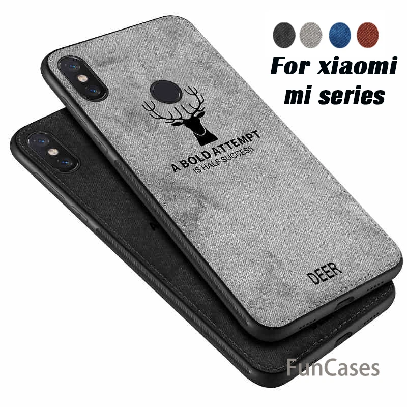 Чехол для телефона Xio mi Max 2 3 pocophone f1 тканевый чехол 8 5 6 мягкий из ТПУ с рельефным