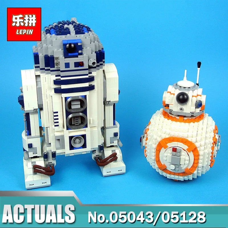 

Star Series Wars 05043 UCS R2 Set D2 / BB 8 Robot 05128 Set Compatible Legoinglys 75187 10225 Building Blocks Toys for Boy