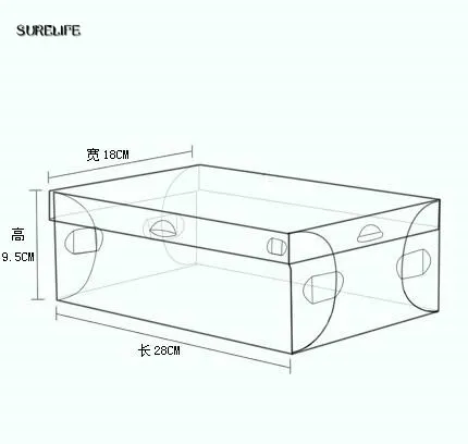 20 шт Детские/женские/мужские прозрачные пластиковые коробки для хранения обуви складной чехол для обуви Переносные Коробки для хранения дома
