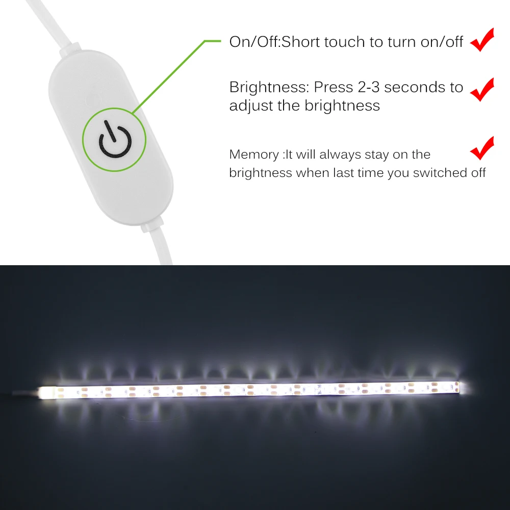 18 светодиодный Промышленная швейная машина полосы света 30 см DC 5 V USB лампа для шитья Рабочая светодиодный свет Наборы можно резать и самоклеющаяся лента