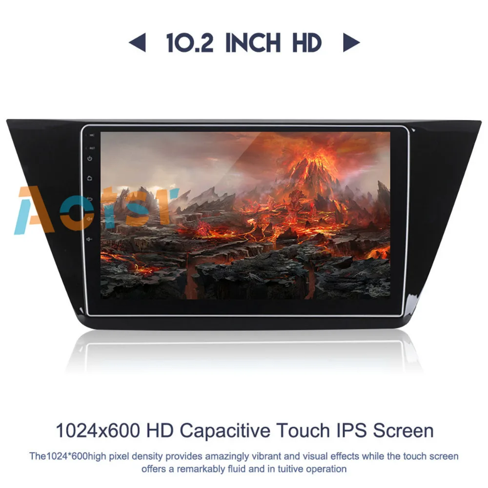 Top 4G+32G 2 din Octa Core android 8.0 car dvd for VW Volkswagen Tiguan 2016-2018 car radio gps naviagtion with canbus wifi steering 2