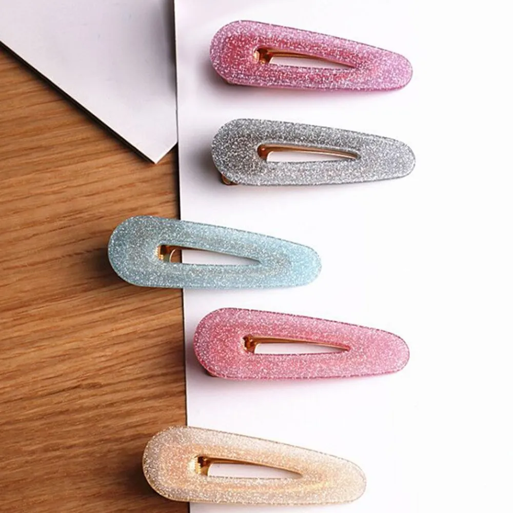 

1 Pc Woman Cute Hair Clips Goddess Shiny Hollow Water Drop Shape Barrettes Girls Duckbill Hair Pin Fashion Headwear Accessories
