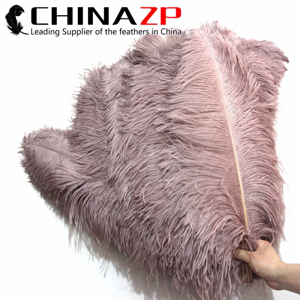 

CHINAZP Feathers Wholesale Customized Available 55~60cm(22 to 24inch) Fluffy Wedding Decoration Dusty Pink Ostrich Feathers
