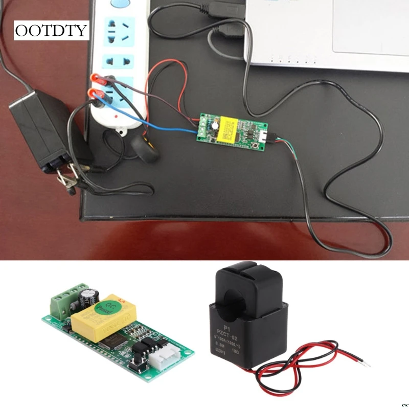 

PZEM-004T Current Voltage Multimeter Module 80-260V 100A +Split-Core Transformer