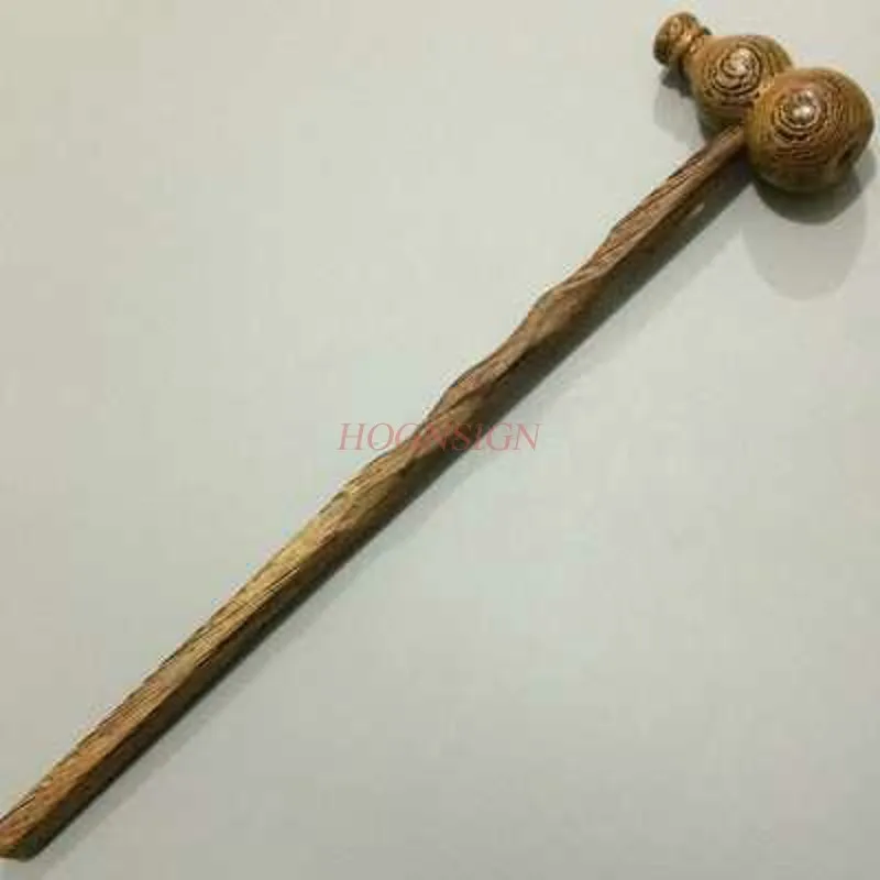 Chicken wing wood ping an gourd hammer solid wood knock back beat back meridian fitness hammer elderly health massage chicken coop wood 116 x64 2 x67