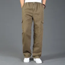 Размер XL-6XL(талия 130 см) Новые комбинезоны свободные и удобные хлопковые Брюки Большие размеры lard-bucket брюки es мужские повседневные штаны