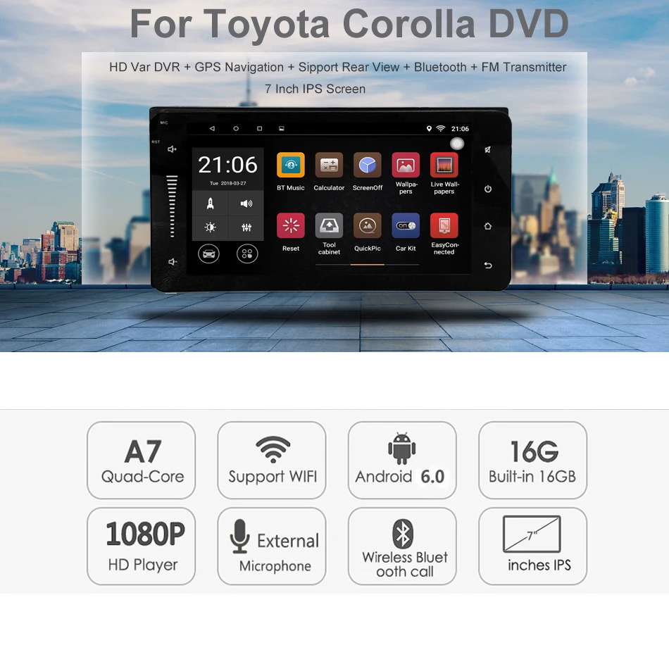 Автомагнитола 2 Din gps Android автомагнитола 2din Центральная мультимедиа для Toyota Corolla 2013