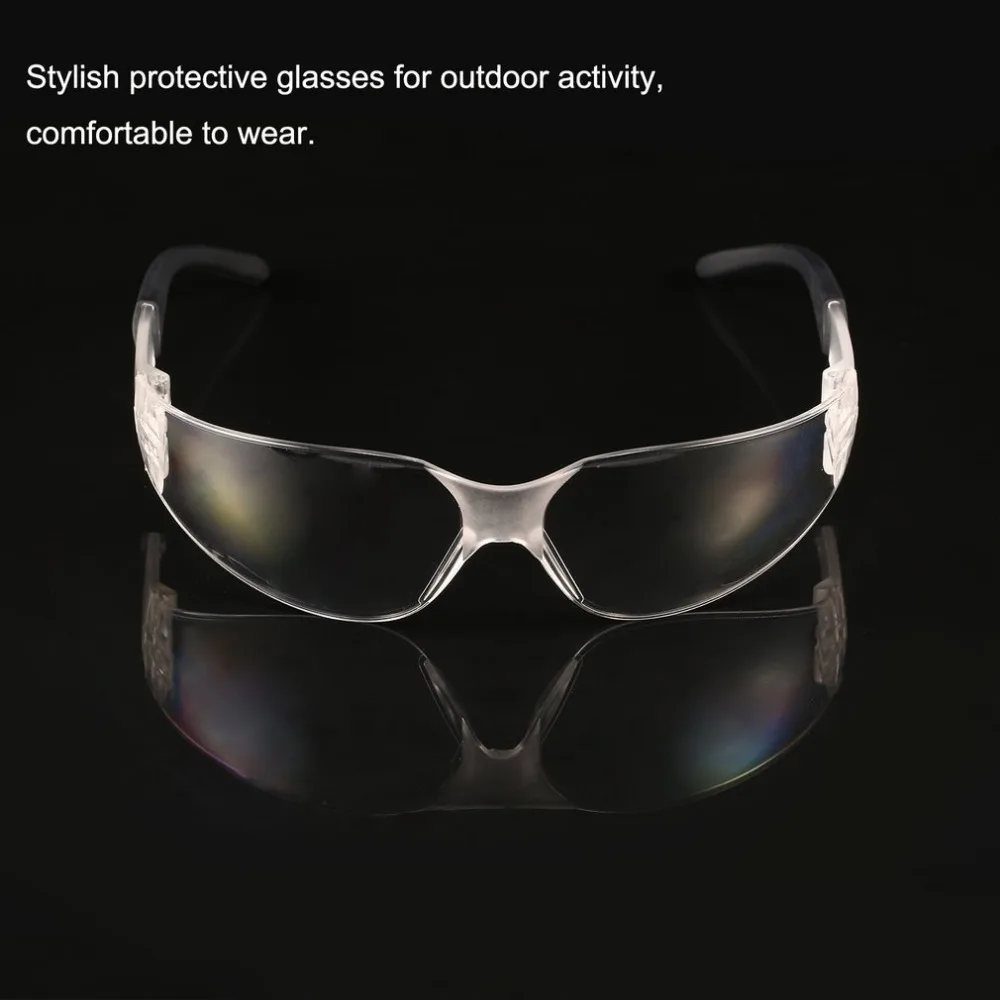 PC Safety Glasses UV-protection Motorcycle Goggles Dust Wind Splash Proof Impact Resistance Eyewear for Riding Cycling Camping