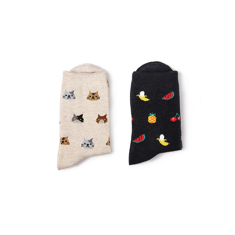 LNRRABC Couple Women Socks Creative Cartoon Food Sushi Watermelon Print Unisex Socks 25cm Casual Warm Cotton Socks Meias LNRRABC Couple Women Socks Creative Cartoon Food Sushi Watermelon Print Unisex Socks 25cm Casual Warm Cotton Socks Meias