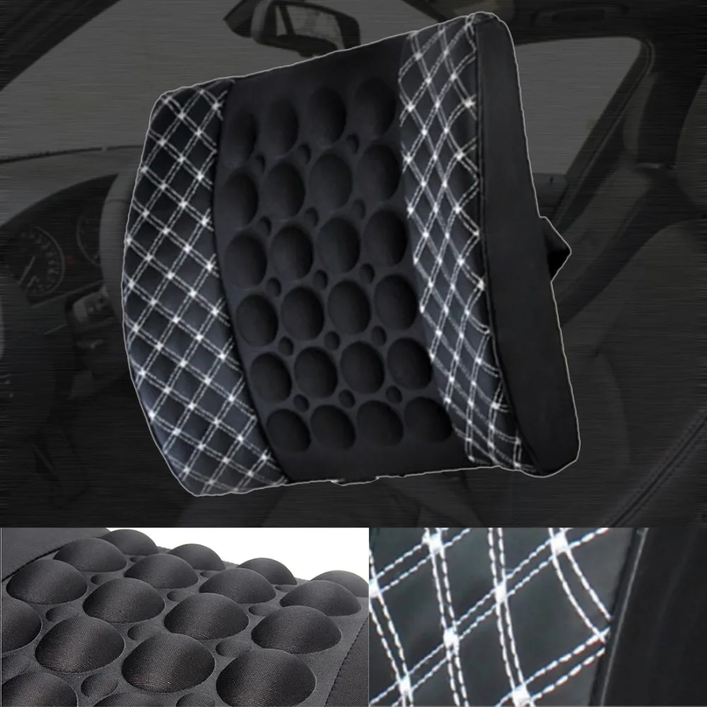 Dewtreetali Car Seat Supports With DC 12V Car Charger Massage Shaking Cushion Lumbar Back Brace