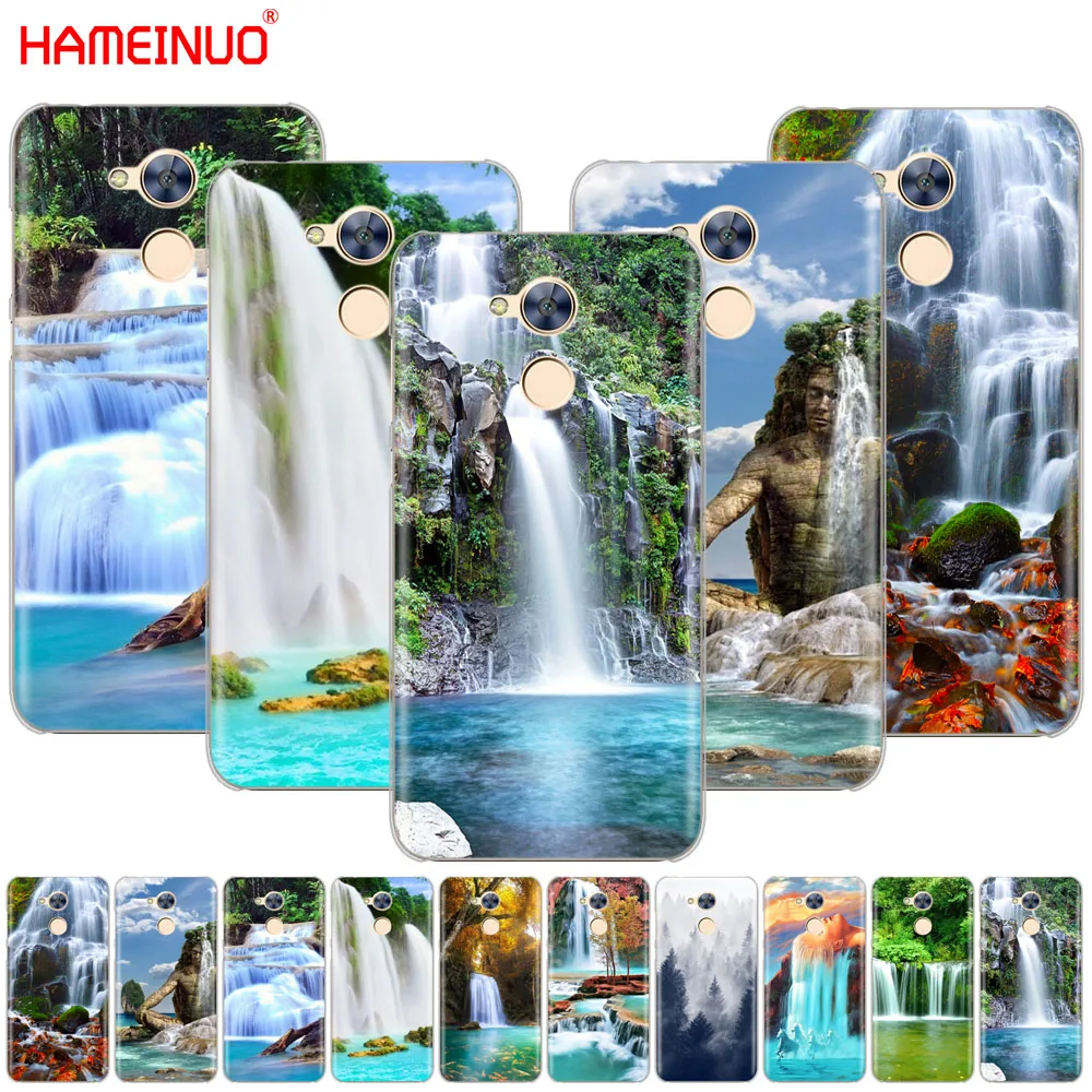 

HAMEINUO Waterfall Natural scenery design Cover phone Case for Huawei Honor 10 V10 4A 5A 6A 7A 6C 6X 7X 8 9 LITE