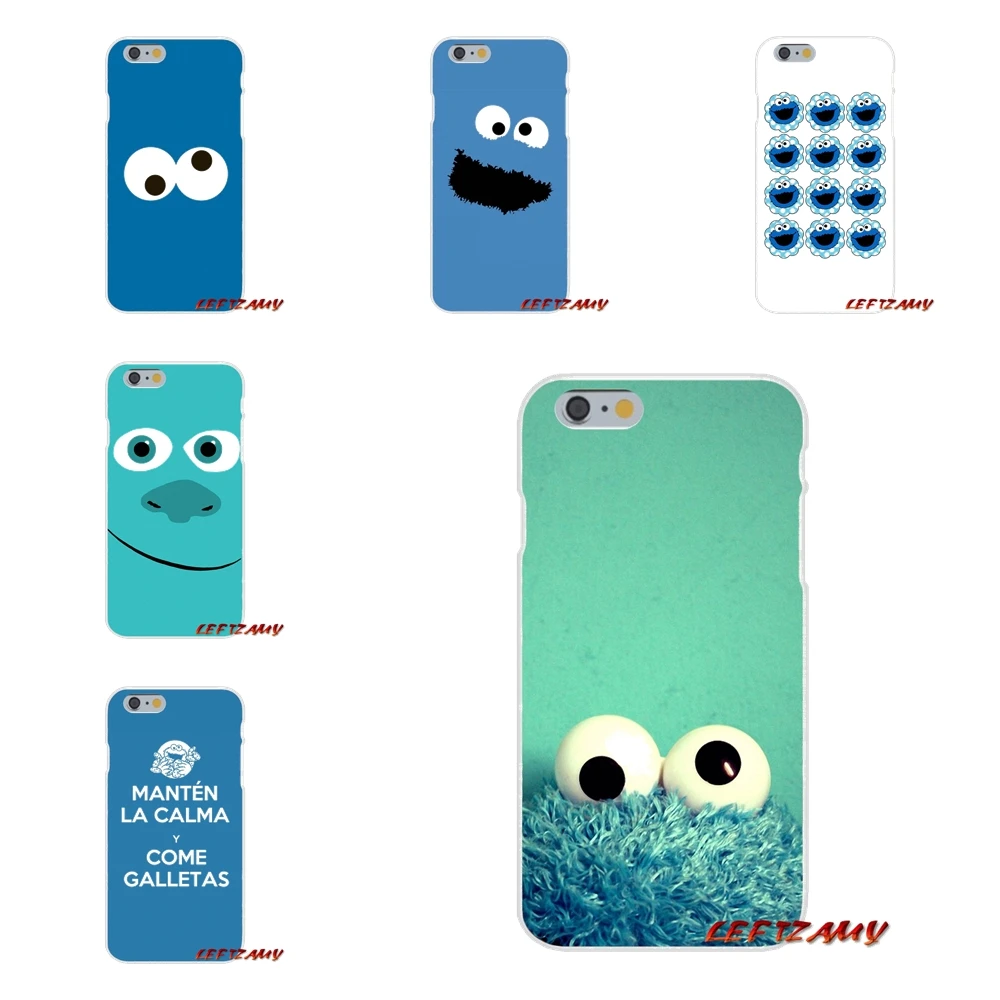 Accessories Phone Shell Covers For Sony Xperia Z Z1 Z2 Z3 Z4 Z5 compact M2 M4 M5 E3 T3 XA Aqua funny cartoon cookie monster | Мобильные