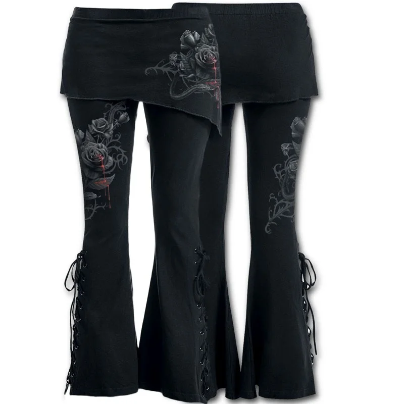 leggings with lace up boots
