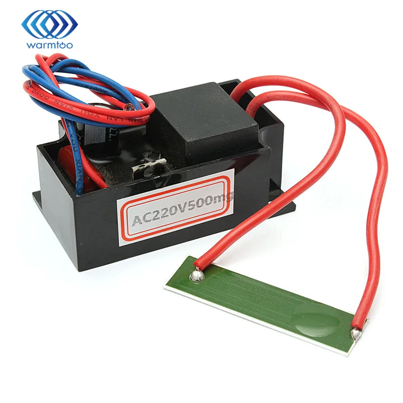 

220V Metal+Ceramic+Plastic Black+Red+Blue Ozone Generator Water Air Clean Sterilizer Ozonizer Purifier 500mg/hr Durable