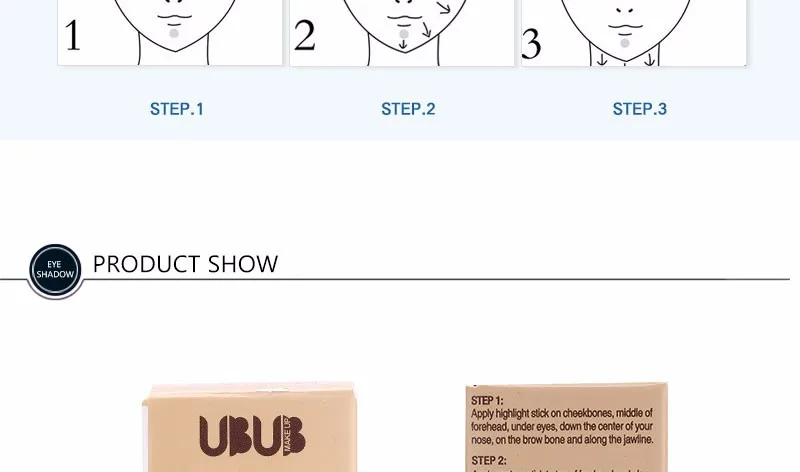 UBUB Concealer Stick Double-ended 2 in1 Create Face Makeup Smooth Concealer Palette Proofreader For Face Konsiller Highlighter (13)