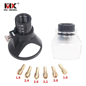 

MX-DEMEL Dremel Drill Dedicated Locator A550 Shield Rotary Tool Attachment Accessories Dremel 6Pcs 1-3.6mm Brass Collet Chuck