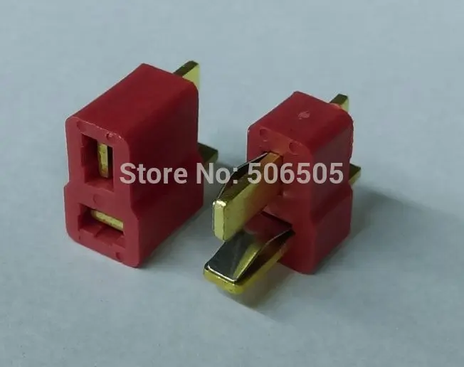 Free shipping T type socket and T-type plug Connectors battery plug Female+male 10pcs/lot