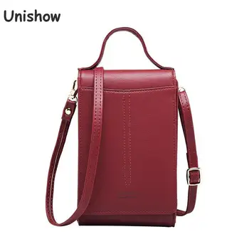 

Unishow Women Messenger Bag Pu Leather Women Shoulder Bags Fashion Small Lady Handbags Brand Designer Female Phone Wallet Purse