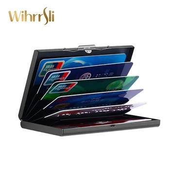 

Slim Business Men'S Card Pack Credit Card Holder Bank Metal Check Sleeve Gifts Dedicated Antimagnetic Be Choked Cover