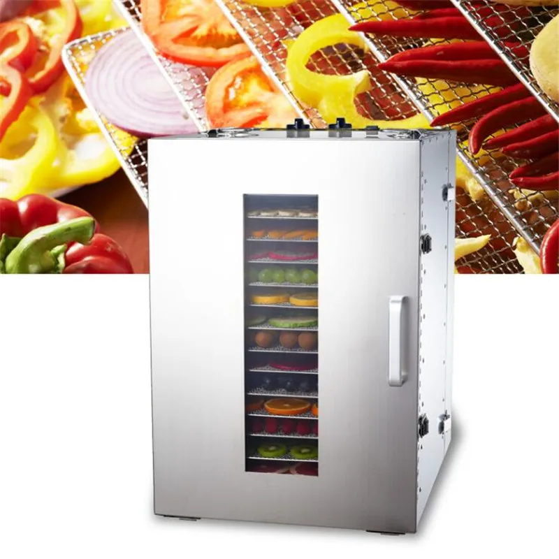 

16 Tray Fruit Dehydrator Machine Fruit Vegetable Meat Herbal Tea Fish Dryer Food Dryer