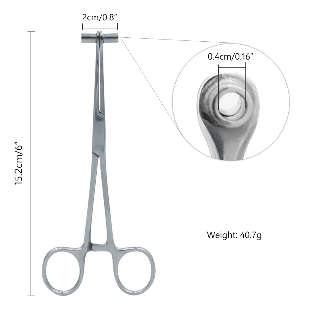 Высококачественная профессиональная Сталь Ушной нос губы язык пупок перегородка инструмент щипцы плоскогубцы зажим противоаллергический пирсинг тела наборы инструментов - Окраска металла: EQ8875