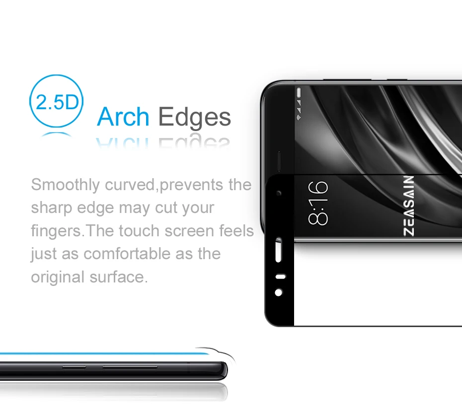 Original ZEASAIN Full Cover Tempered Glass for Xiaomi Mi6 Mi 6 M6 Pro Prime Screen Protector 5.15 Toughened Glass Safety Film  (11)