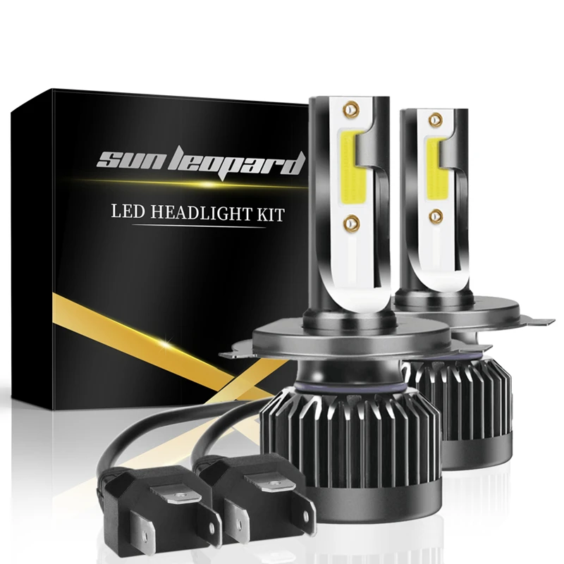

1 Pair 12000Lm H4 Led Car Headlight Luces Para Auto Automotivo Light Bulb Lamp lampada far ampul 9003 HB2 Fog Lights Kit