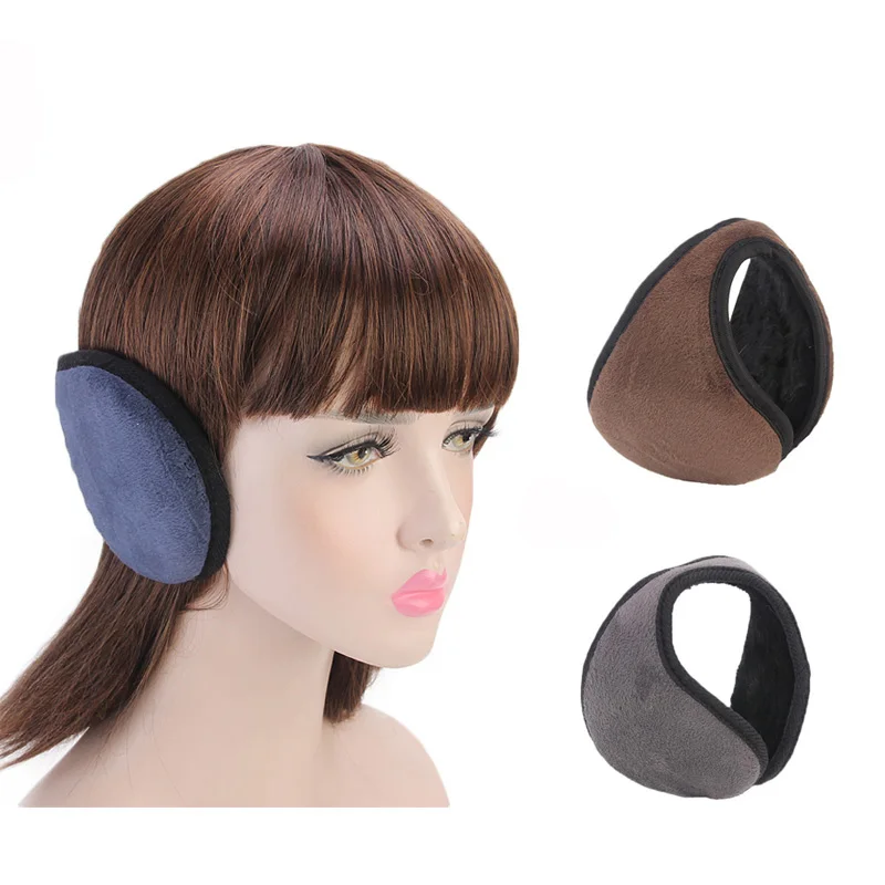 Unisex Sports Plain Earmuffs Earcap Fleece Warmer Wrap Band Winter Warm