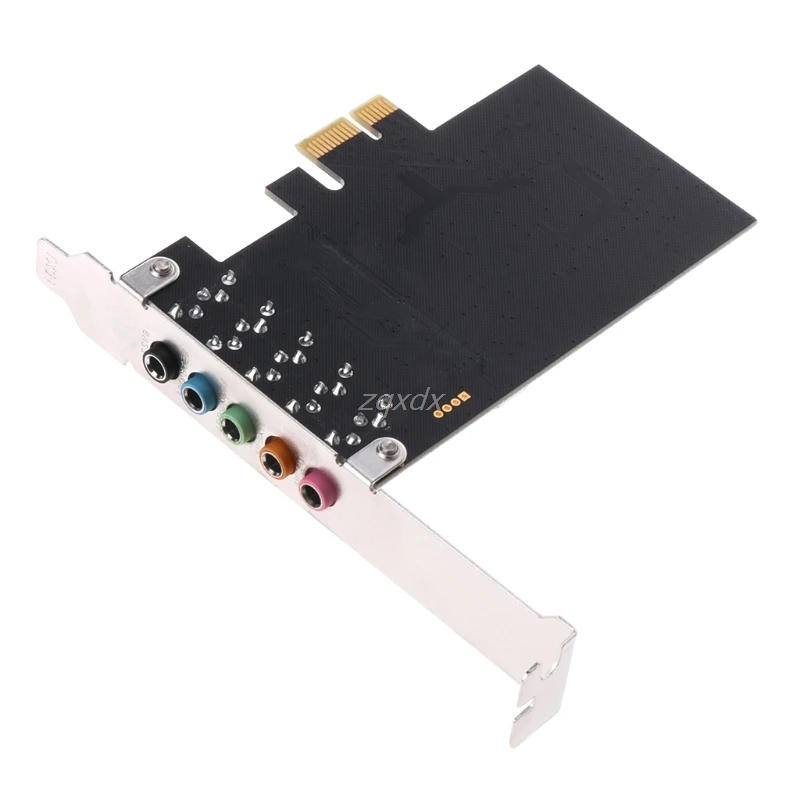 PCI-E аудио цифровая звуковая карта 5,1 твердые конденсаторы CMI8738 чипсет+ барьер и Прямая поставка
