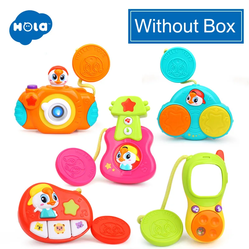 HOLA 3111 детская коляска бар музыкальные игрушки наборы Обучающие мобильный телефон/камера/барабан/гитара детские погремушки - Цвет: WITHOUT BOX