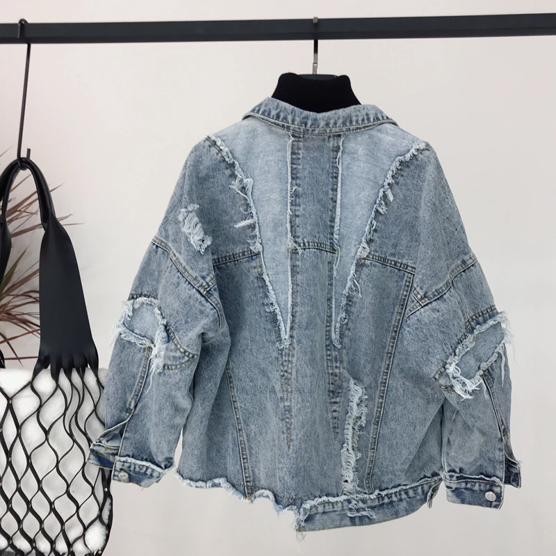Women Denim 2019 yellow denim Jacket Fashion Ladies Spring