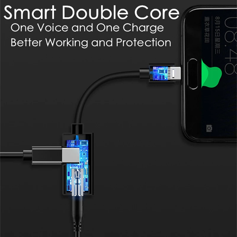 Кабель адаптер с USB C на разъем 3 5 типа для Huawei P20 Pro Mate 20 Xiaomi Mi 8 9 SE Note Type мм AUX