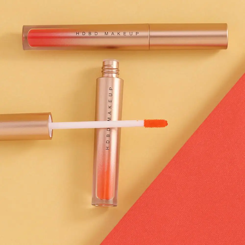 

Cute RED Tube Mouth Red Brick Red Aunt Velvet Lip Glaze Does Not Fade Cute Velvet Matte Moisturizing Waterproof Lip Gloss