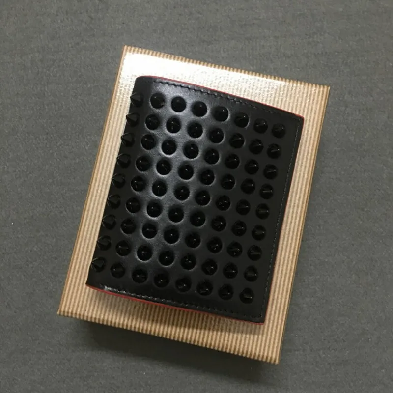 2019 Unisex Hasp Short Limited Polyester Buckle Direct Selling Mini Custom Rivet Wallet High Quality Personalized Men's Leather 2019 Unisex Hasp Short Limited Polyester Buckle Direct Selling Mini Custom Rivet Wallet High Quality Personalized Men's Leather